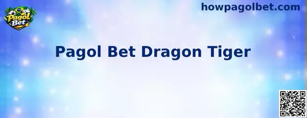 Interface ilustrativa do jogo Pagol Bet Dragon Tiger